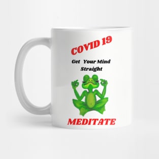 Meditation Frog Covid19 Mug